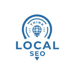 Think local SEO logo design kit.